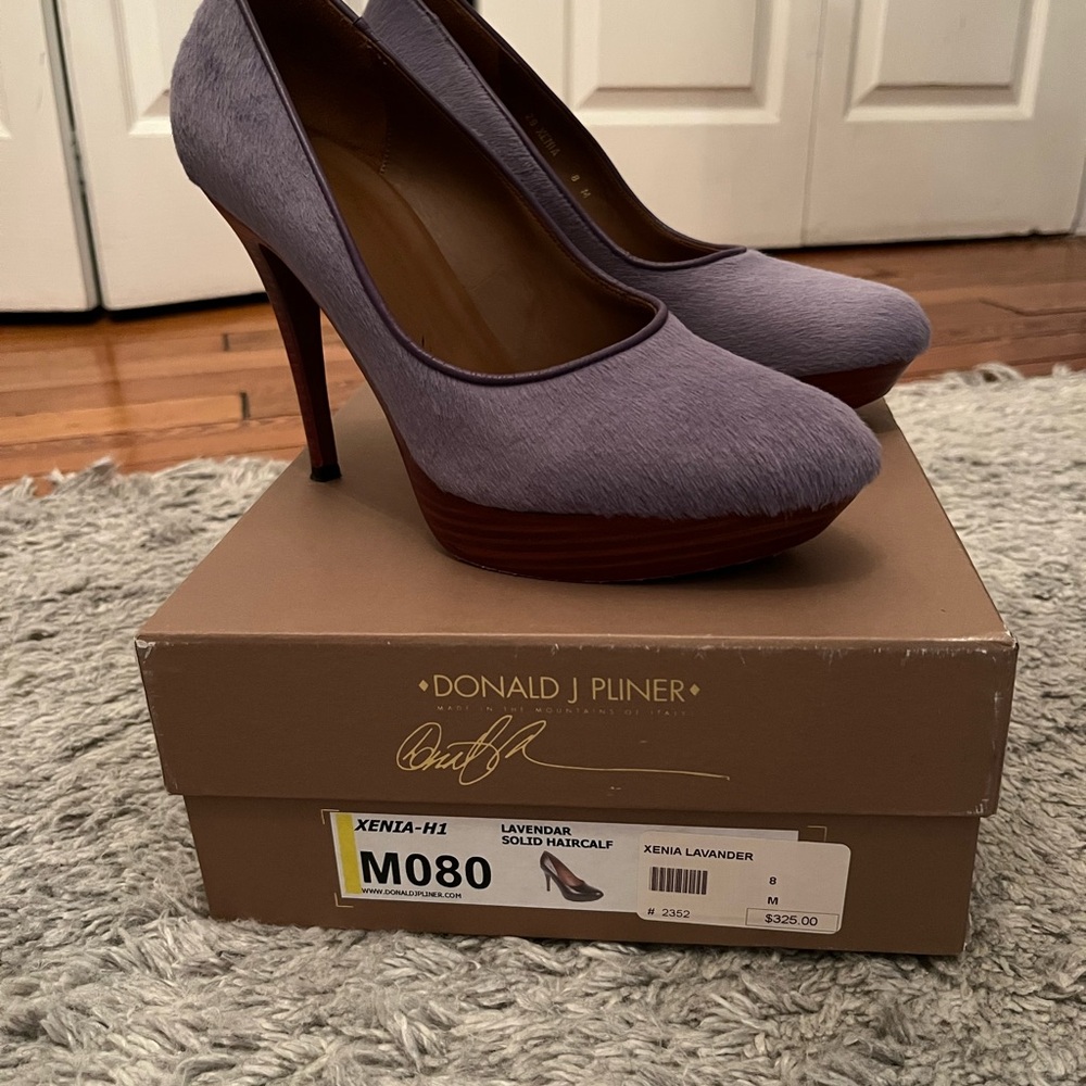 Donald J. Pliner Lavender Platform Heels